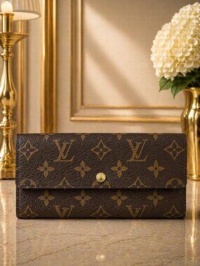 Authentic Louis Vuitton Monogram Long Wallet Snap Flap | Luxury Designer Wallet
